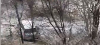 Из-за гололёда в Киевской области с обрыва упал автомобиль (ФОТО, ВИДЕО)