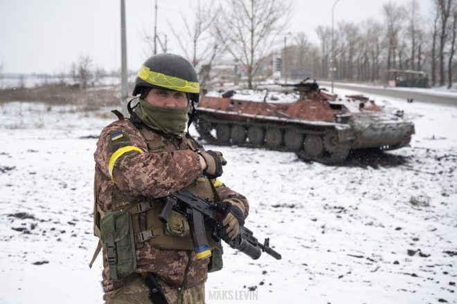 Под Киевом ВСУ осуществили контратаку: подбиты 5 вражеских танков