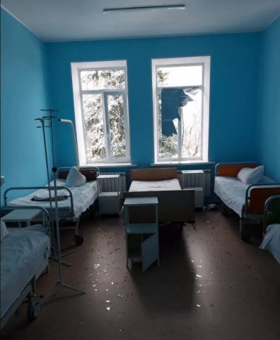 В Луганской области оккупанты обстреляли больницу (ФОТО)
