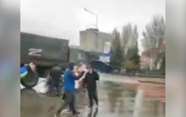 В Мелитополе произошло ДТП с грузовиками РФ (ВИДЕО)