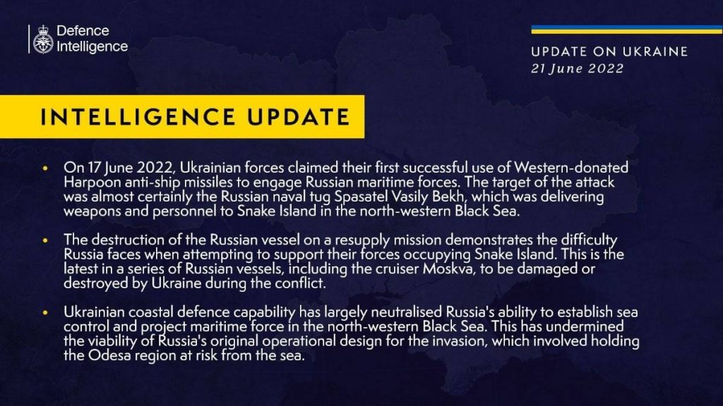 Береговая оборона Украины сорвала планы РФ по вторжению в Одесскую область с моря – британская разведка