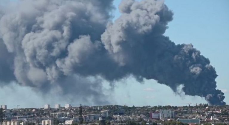 В Париже произошел пожар на оптовом рынке продуктов: в аэропорту могут быть задержки рейсов (ФОТО)