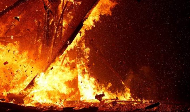 На Печерске в Киеве произошел пожар в &#171;пункте несокрушимости&#187; &#8212; соцсети