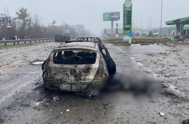 Полиция идентифицировала россиян, расстрелявших 10 гражданских авто на Киевщине
