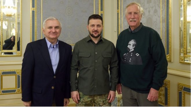Зеленский встретился с американскими сенаторами: сообщил о необходимости усилить противоракетную оборону Украины