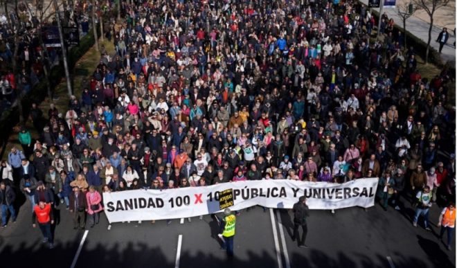 В Мадриде на митинг против несовершенства системы здравоохранения вышли около 250 тысяч человек