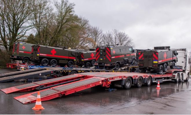 В Украину от Люксембурга направлены 14 бронеавтомобилей скорой помощи