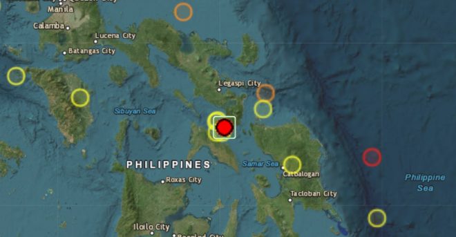У берегов Филиппин произошло землетрясение 5,6 балла