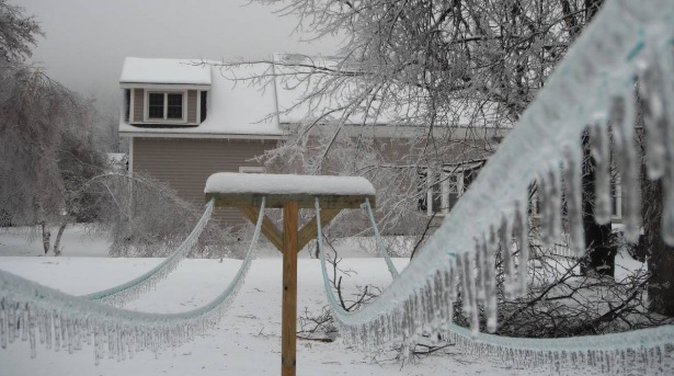 После ледяного дождя в Канаде около миллиона человек остались без электричества