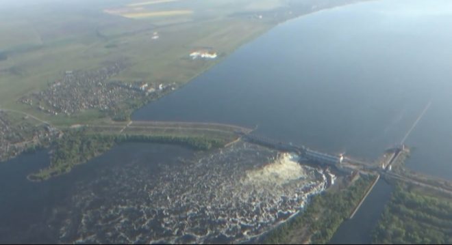Уровень Каховского водохранилища снизился за сутки на метр – до 11,74 м