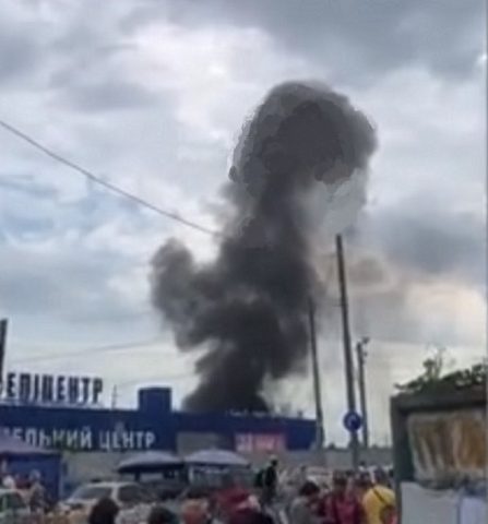 В Киеве на Оболони горел гипермаркет &#171;Эпицентр&#187; &#8212; соцсети