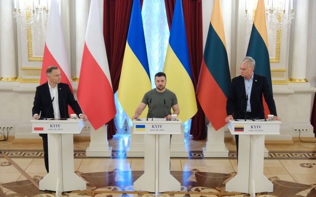 Зеленский встретился с президентами Польши и Литвы: стало известно, о чем говорили