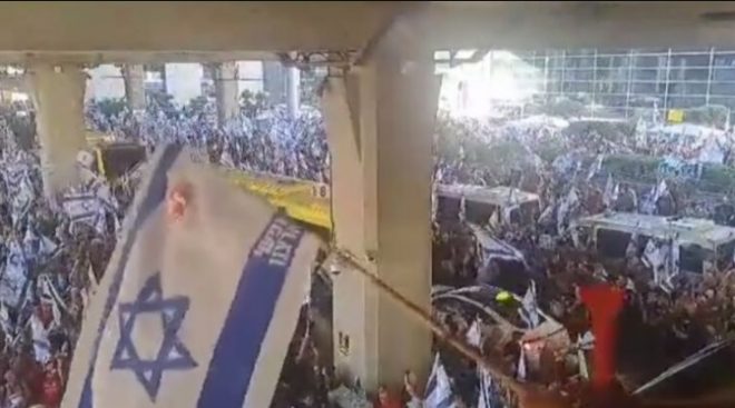 В Израиле &#8212; новые протесты против судебной реформы: в Тель-Авиве заблокировали аэропорт Бен-Гурион