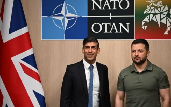 Зеленский на саммите НАТО обсудил с Риши Сунаком поддержку ВСУ британцами: подробно