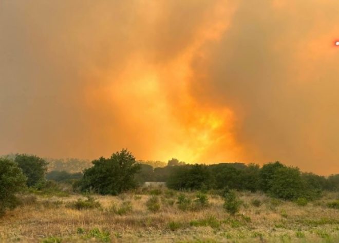 Новый лесной пожар вспыхнул во Франции: ограничено движение на железной дороге, эвакуированы 3000 человек