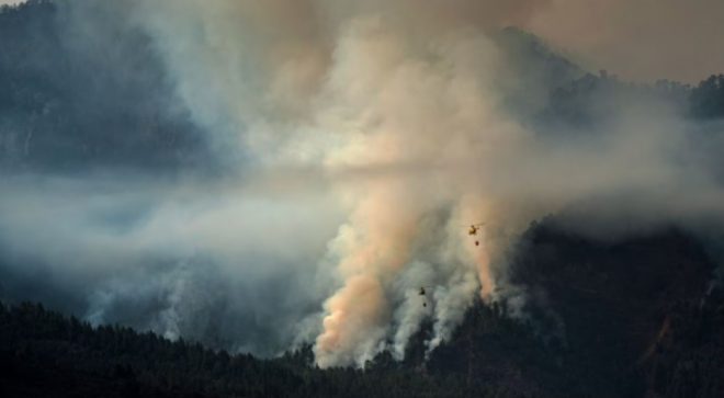 Пожары на испанском Тенерифе не утихают четвертые сутки, эвакуировали 26 тысяч человек