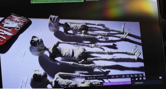 Серая кожа и по три пальца на руках: в Конгрессе Мексики показали тела инопланетян
