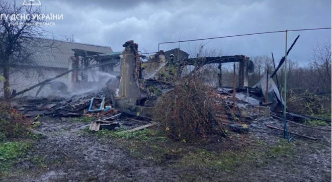 В Черниговской области во время пожара в доме погибли мужчина и женщина