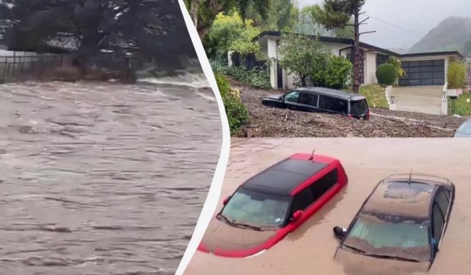 Сильнейший шторм сезона накрыл Калифорнию в США: объявлено чрезвычайное положение