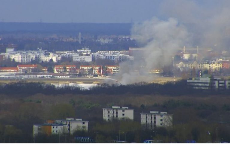 В Берлине &#8212; масштабный пожар в лагере для украинских беженцев