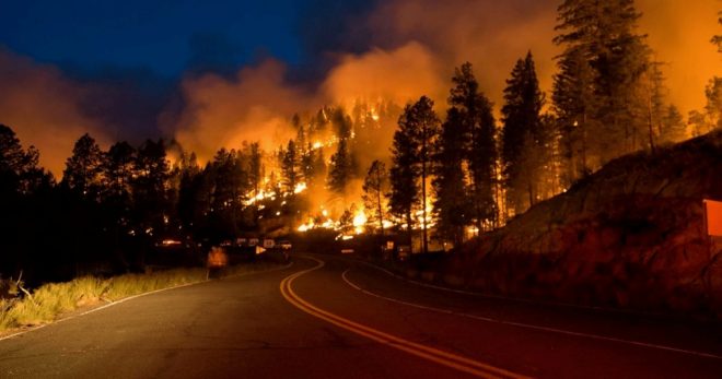 На греческом острове Крит бушует лесной пожар: население эвакуировали