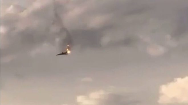 Российский бомбардировщик, который вылетел на боевое задание, был сбит в 300 километрах от Украины &#8212; ГУР