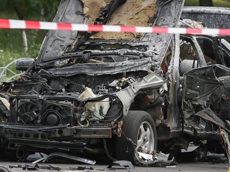 Взрыв авто в Киеве: Мощность составила до 1,2 килограмма  тротила