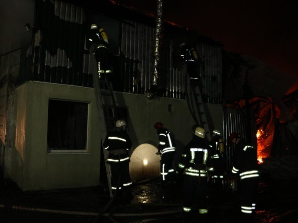 В Киеве произошел пожар в гаражном кооперативе: взорвались газовые баллоны (ФОТО, ВИДЕО)