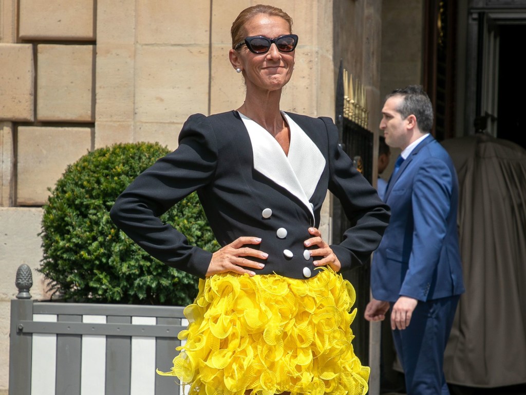 Накачанные ноги и худоба: Селин Дион позировала на Неделе моды в Париже (ФОТО)