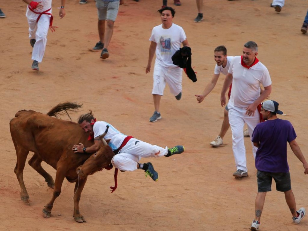 В Испании на седьмой день забега быков произошло ЧП: животные травмировали 5 человек (ФОТО)
