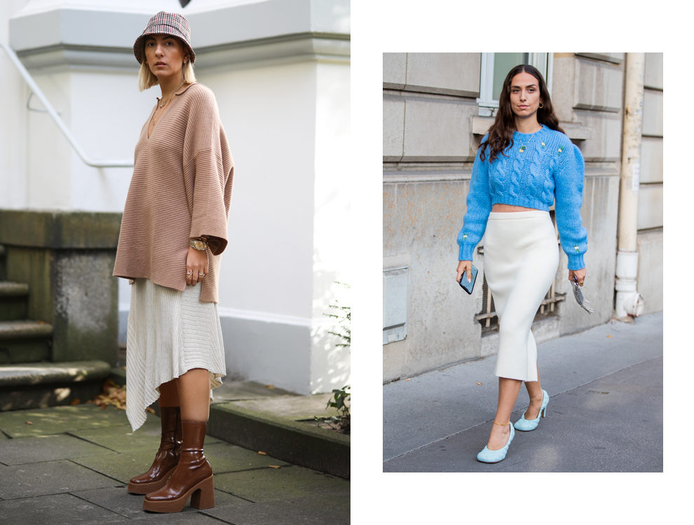 Модная зима-2020: в тренде трикотажные и шерстяные юбки