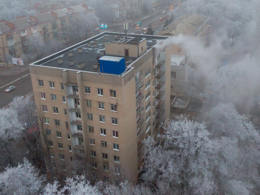 В Днепре произошел пожар в общежитии медицинского колледжа (ФОТО, ВИДЕО)