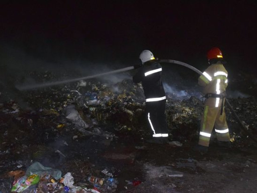 В Николаевской области загорелась свалка отходов (ФОТО)
