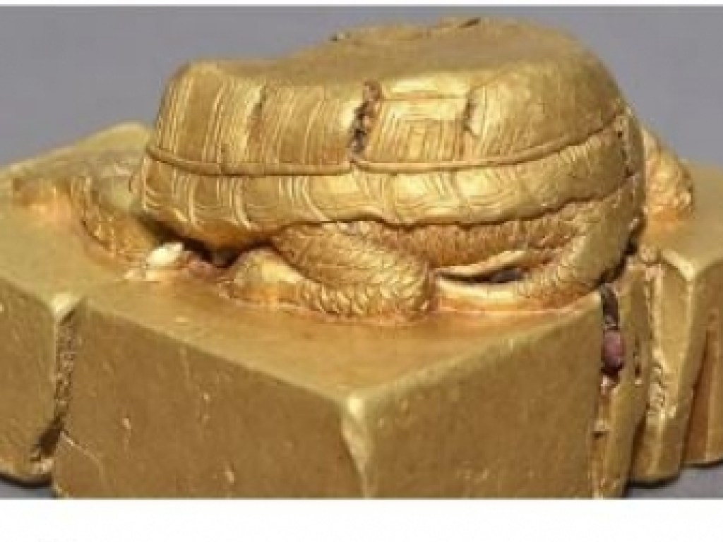 Китайские археологи обнаружили уникальный золотой артефакт (ФОТО)