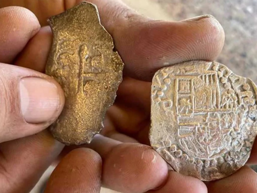 Во Флориде на пляже мужчина нашел клад испанских монет 18 века (ФОТО)