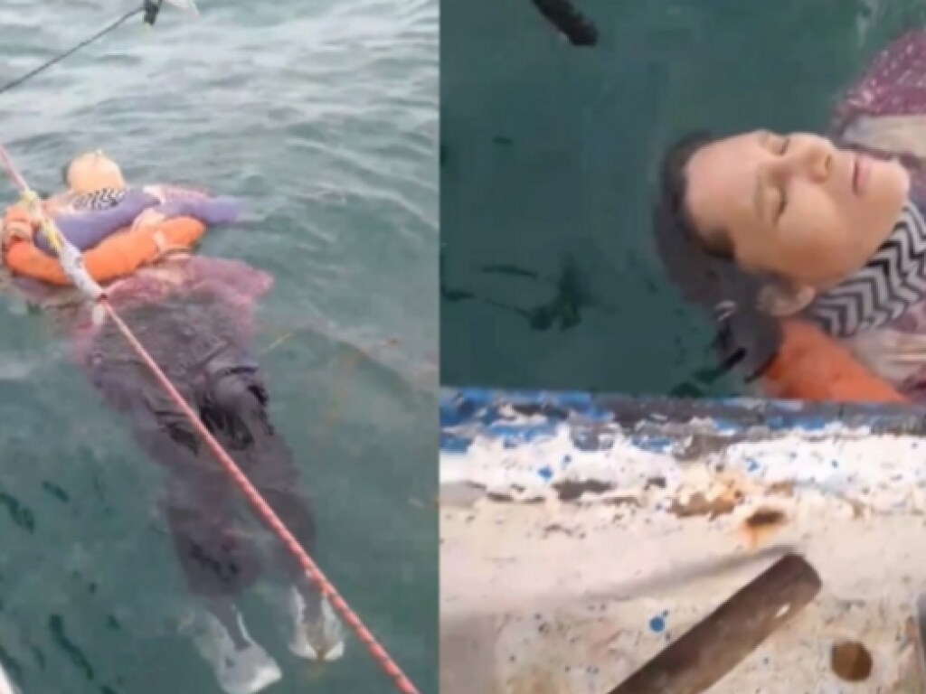 В Колумбии рыбаки нашли дрейфующую по морю женщину (ФОТО, ВИДЕО)