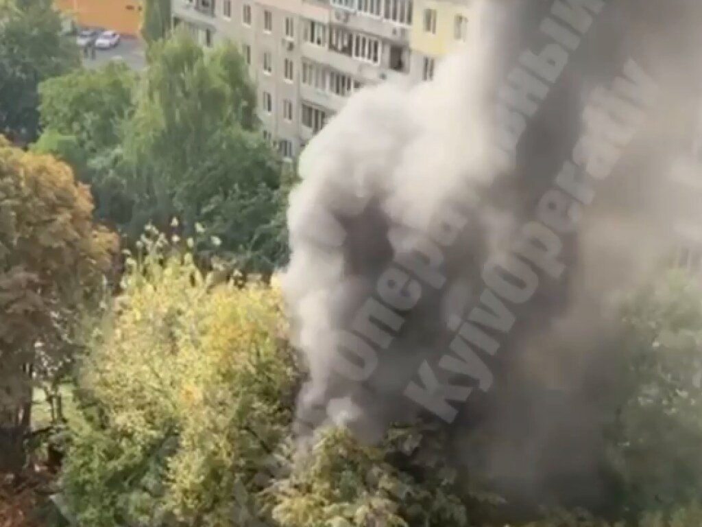 На улице Алексы Тихого в Киеве возник масштабный пожар (ФОТО, ВИДЕО)