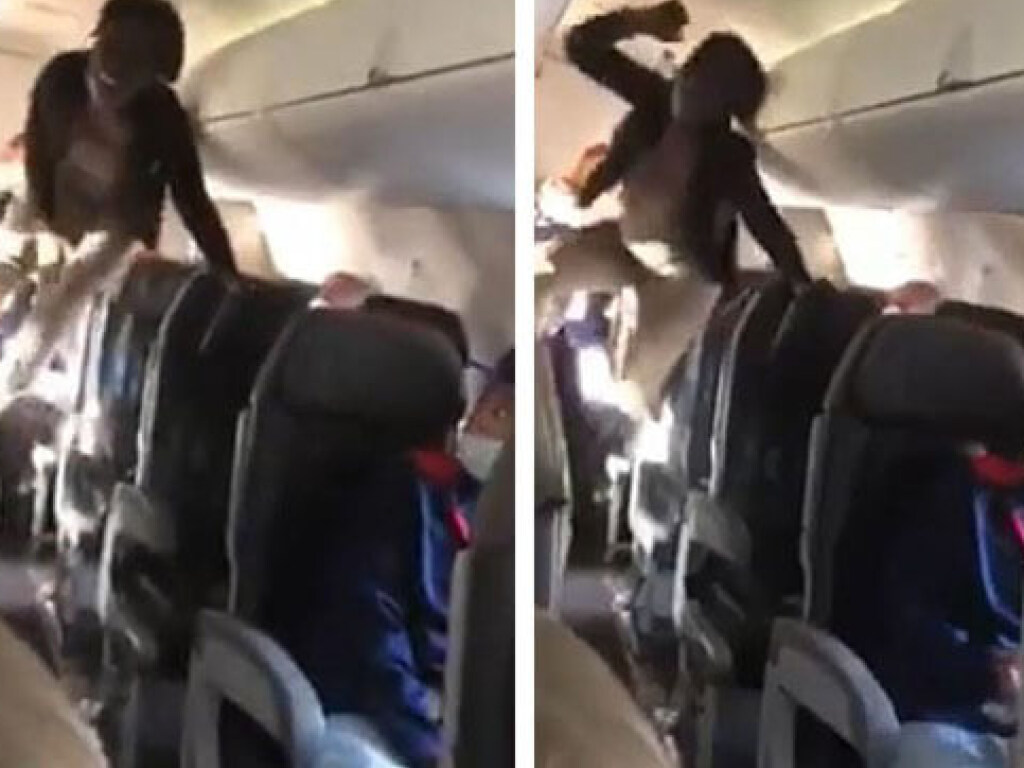 Женщина закатила истерику в самолете и напугала пассажиров (ФОТО, ВИДЕО)