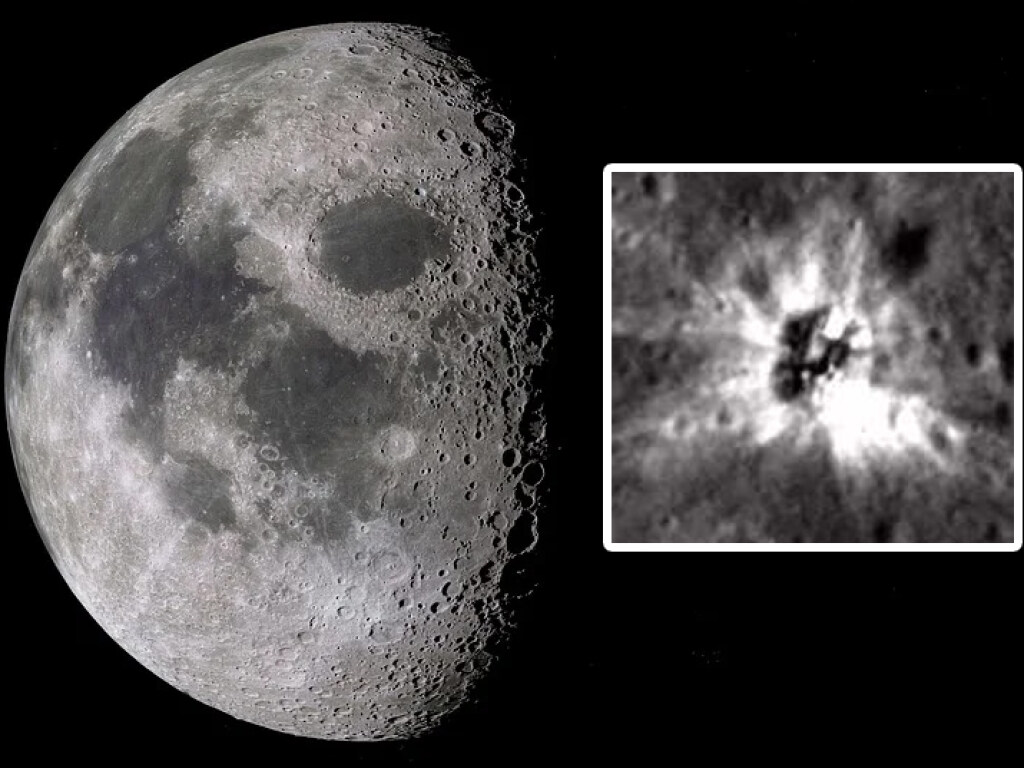 Загадочный 17-метровый объект на лунном кратере озадачил специалистов (ФОТО)