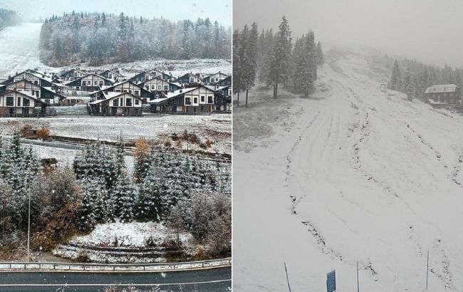 Популярные украинские курорты засыпало снегом. ФОТО